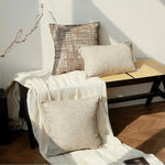 coussins décoratifs géométriques polyester beige marron modernes maison voiture decoration interieur jacquard