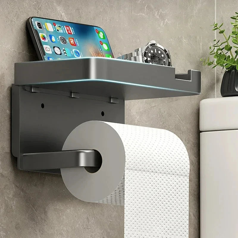 porte serviettes moderne adhésif gris blanc mat étagère cuisine évier rangement utilitaire
