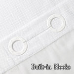 rideau douche moderne semi transparent motif abstrait polyester blanc noir beige