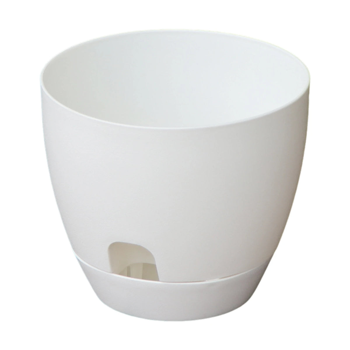 Pots fleurs blancs modernes plastique opaques plantes vertes 13cm capacité grande