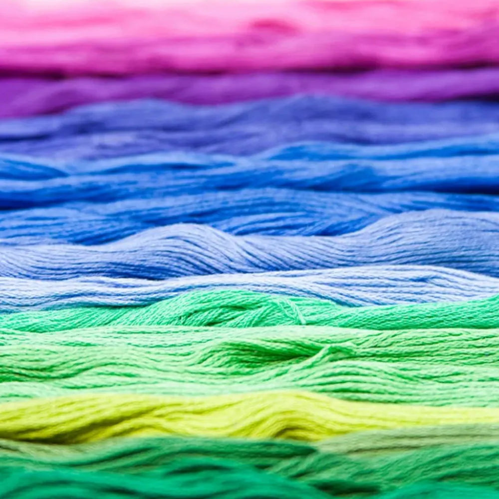 Broderie points croix multicolore traditionnelle tissu aida peinture maison décor fil ensemble couture