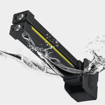lampe travail multifonctionnelle led aimant noir moderne rayures horizontales rechargeable portative