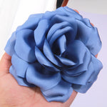 fleurs artificielles modernes soie bleu rose violet blanc décoration maison anniversaire baby showerextérieur
