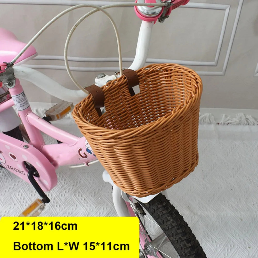 panier vélo tressé violet rose noir beige blanc traditionnel fixé ceinture