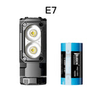 lampe torche rechargeable 1800 lumens modes ipx8 type alliage aluminium noir moderne compact clip