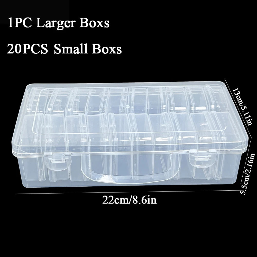 boîtes rangement transparentes empilables poignées blanches modernes documents plastique respectueux environnement