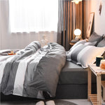 Housse de couette rayures dans différentes couleurs disponibles