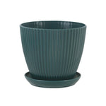 pot fleurs plastique plateau rayures verticales moderne plante intérieur