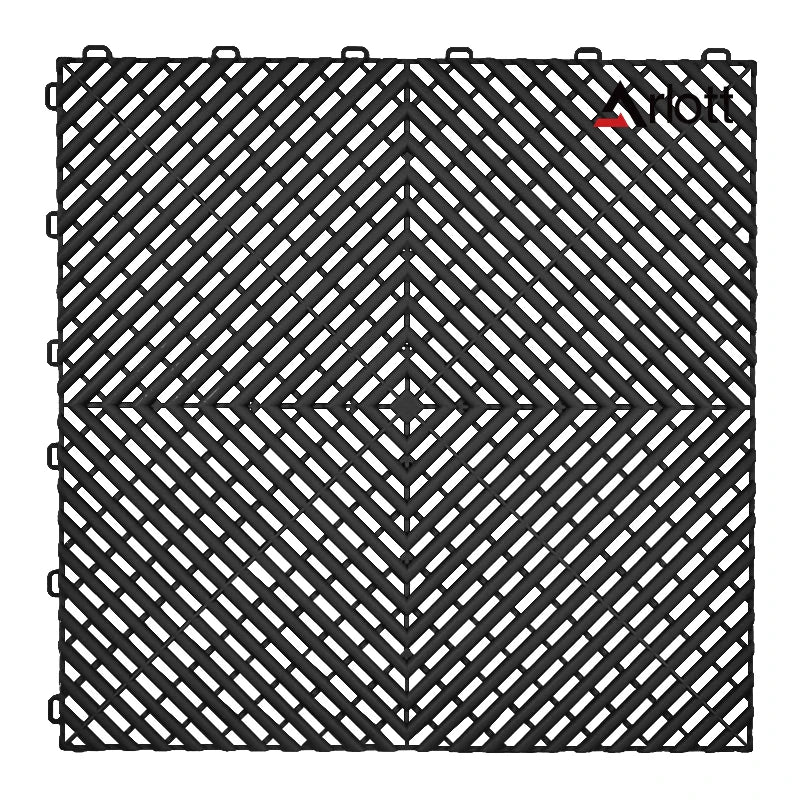tapis sol modulaires antidérapants bleu noir blanc moderne connecteurs clip système