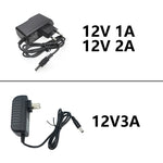 adaptateur secteur 12v 220v 110v led 1a 2a 3a noir prise eu moderne