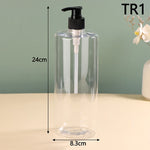 flacons cosmétiques pompe blanc noir moderne minimaliste 24cm 8.3cm rechargeable 1000ml