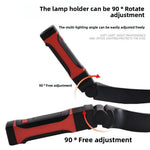 lampe torche rouge noire aimantée led rechargeable pratique moderne