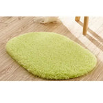 tapis bain doux absorbant mousse mémoire forme ovale couleur variée moderne