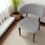 housse chaise moderne tissu carreaux beige gris vert adhésif polyester