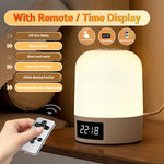 lampe table led touch control blanc gris moderne auto éteignante rechargeable usb