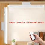 lampe led rechargeable aimantée blanc moderne réglage luminosité télécommande usb