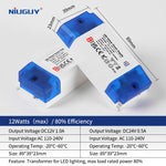 transformateur led 12v 24v 100w 80w 60w 36w 24w 12w bleu blanc moderne