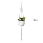 panier suspendu macramé motif géométrique boho chic couleur beige plante incluse fixations decoration maison