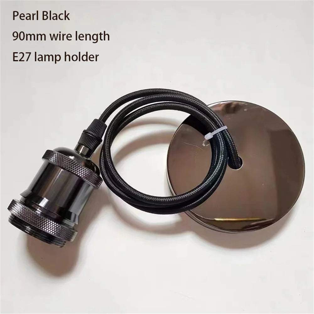 support lampe suspendu moderne rose gold pearl black bronze silver e27 métal lisse opacité