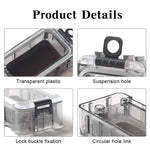 boîtes pêche transparentes accessoires carpe outils hameçons leurre pratique compactes boucle verrouillage paillettes crochets