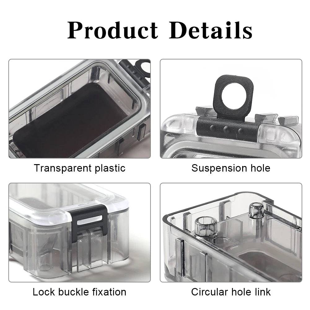 boîtes pêche transparentes accessoires carpe outils hameçons leurre pratique compactes boucle verrouillage paillettes crochets
