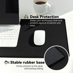 tapis souris noir vague blanche caoutchouc stable moderne jeu fonctionnel
