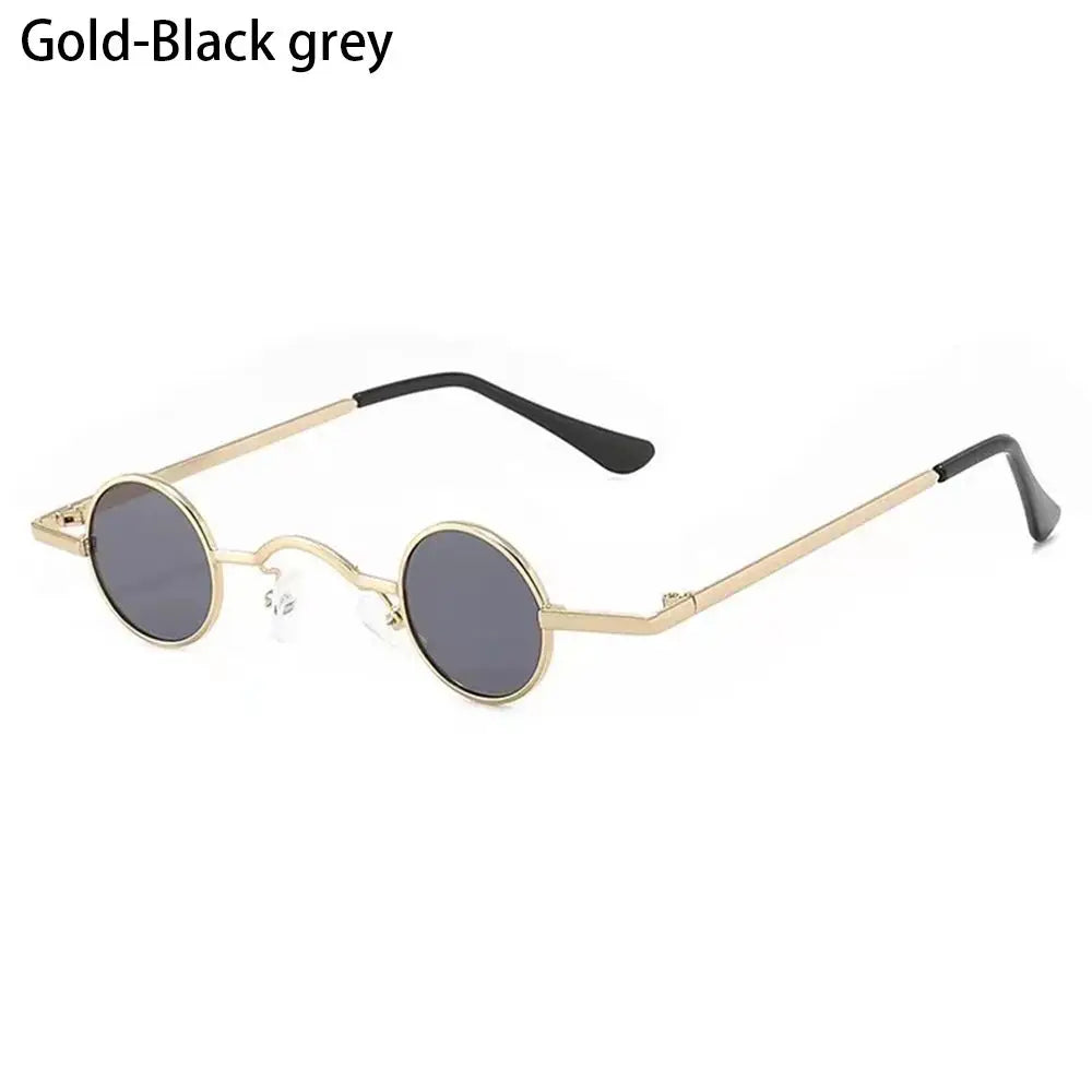 lunettes soleil unisexe rondes vintage or noir gris transparentes classiques punk anti reflet uv
