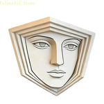 autocollants illusion 3d architecturaux geometriques moderne noir blanc gris