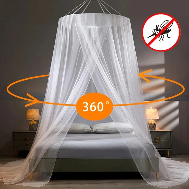 moustiquaire dôme suspendu transparent décoration romantique lit adulte polyester insecticide traitéextérieur camping voyage