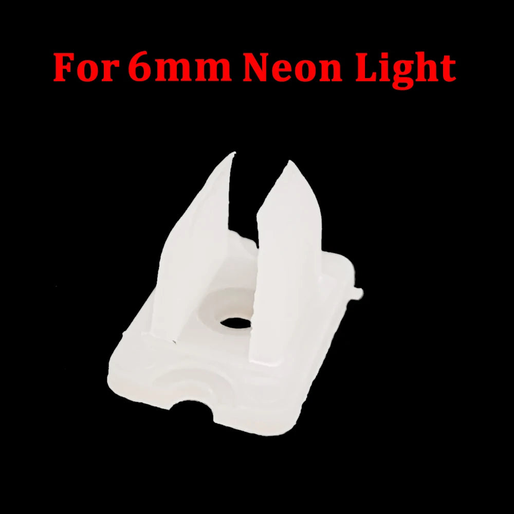 clips fixation rubans led blancs plastique haute qualité 6mm 8mm 12mm certifiés fcc rohs
