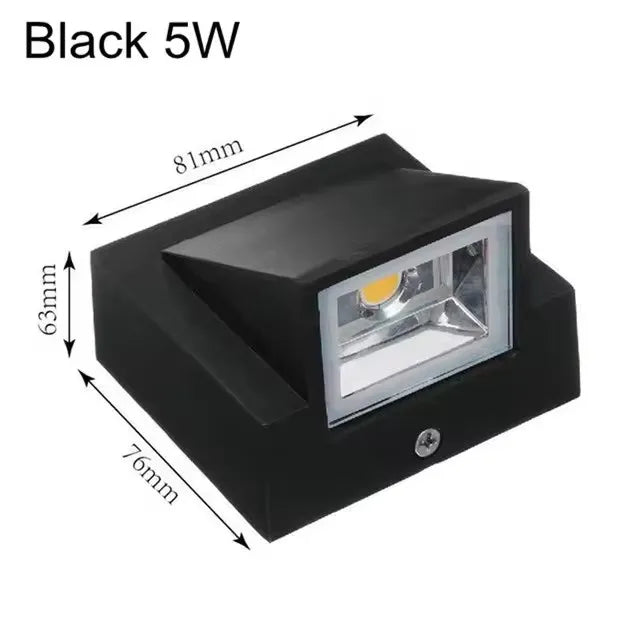 applique murale contemporaine led gris noir étanche 12v 24v warm cold