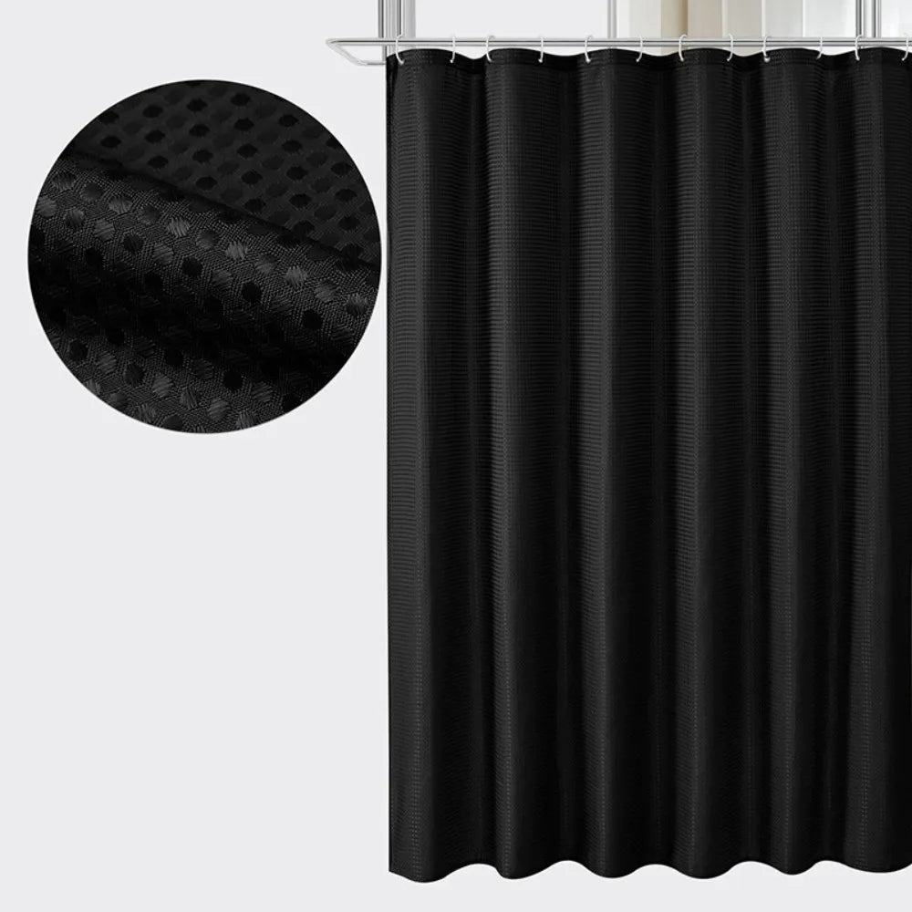 rideau douche vert moderne tissé points imperméable métalliques salle bain