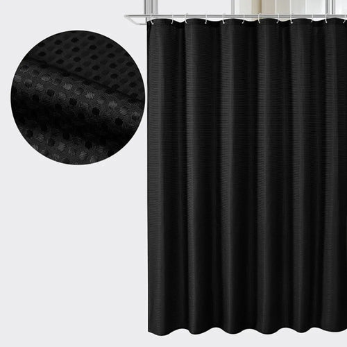 rideau douche vert moderne tissé points imperméable métalliques salle bain