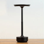 lampe table or noir led rechargeable tactile intensité variable moderne portable