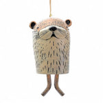 cloches décoratives animaux ours renard hibou motifs poils plumes artisanal extérieur