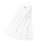 couteau gâteau dents scie spatule réglable blanc rose utilitaire pâtisserie cuisine pliable rigide