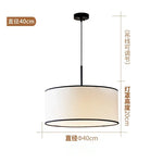 suspension lumineuse tissu blanc moderne chambre salon led 110 260v 3000k 6000k 2000 82000lm