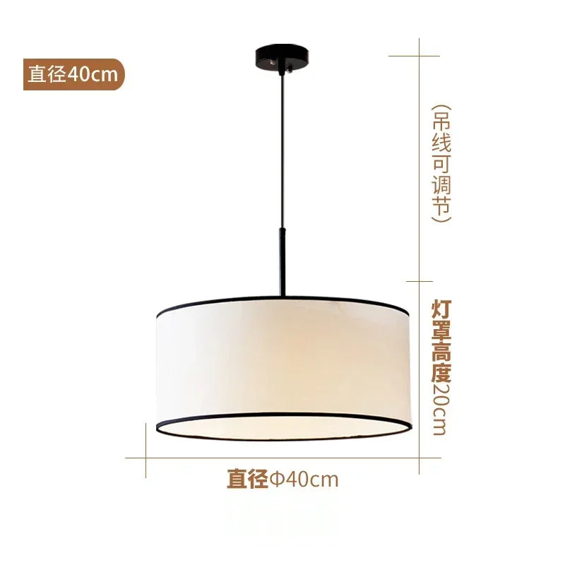 suspension lumineuse tissu blanc moderne chambre salon led 110 260v 3000k 6000k 2000 82000lm