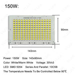 plaque led blanc blanc chaud 10w 20w 30w 50w 100w 150w 200w smd 5054