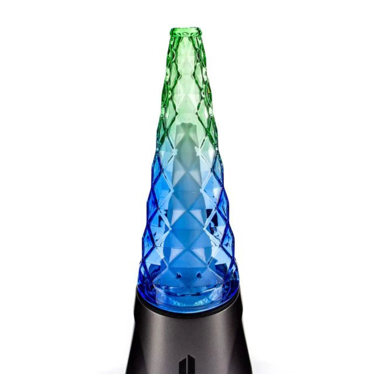 vase verre bleu rose violet texturé moderne facettes