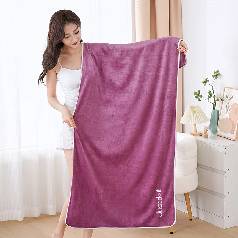 serviette bain microfibre absorbante rapide bleu rose marron gris verte noël