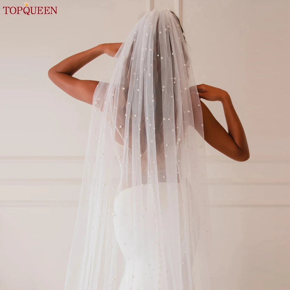 voile mariée blanc classique longue longueur cathédrale clips robe mariée
