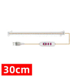 éclairage led plante 3000k têtes 30 50cm blanc vis contrôleur distant