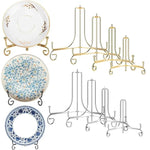 supports assiettes réutilisables or argent modernes clips élégants 10 12 cm