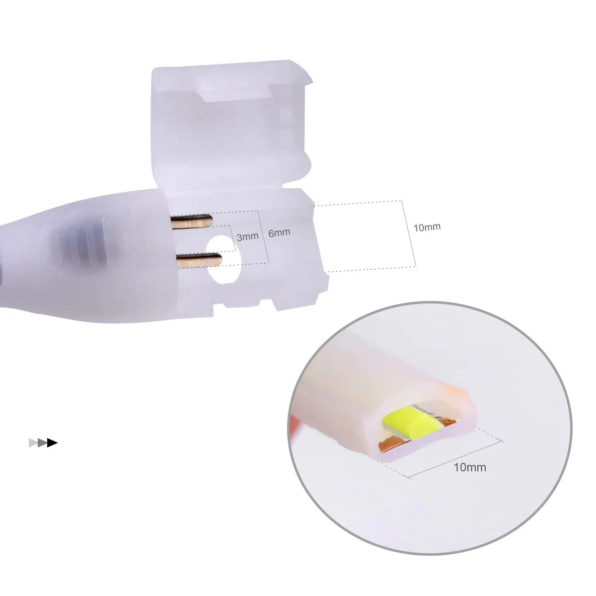 interrupteur minuterie dimmable ruban led cob blanc clips vis moderne 110v 220v eu us