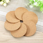 tapis sous verres marron clair naturels minimaliste respectueux environnement 100mm 90mm rond decoration table