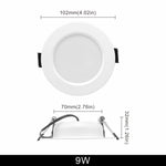 spots led blancs modernes 10 pièces 3w 5w 7w 9w 12w 15w clips ac