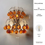 lustre moderne art déco doré violet marron sphères translucides salon chambre vintage