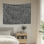 tapis léopard moderne clips noir blanc marron rose salon chambre