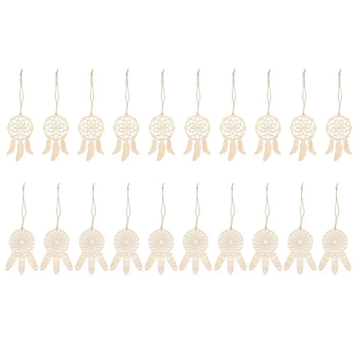 décoration murale dreamcatchers bois naturel traditionnel crochet plumes cordelettes artisanat ornement suspendre kit